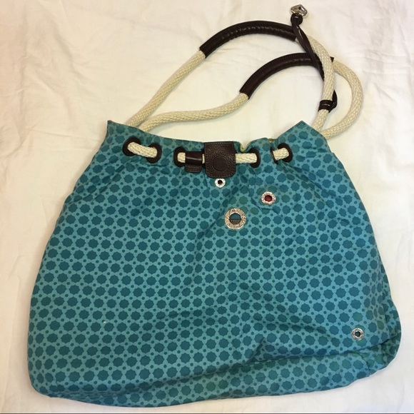 Brighton Colourful Seahorse Beach Maxi Woven Tote Bag - Picture 12 of 16